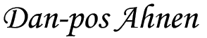 Dan-pos Ahnen